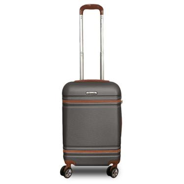 Imagem de Mala De Viagem De Bordo P- 10kg Em Abs Com Rodinhas 360º Removíveis E Leve - Padrão Anac - Qualis Grafite Mb001