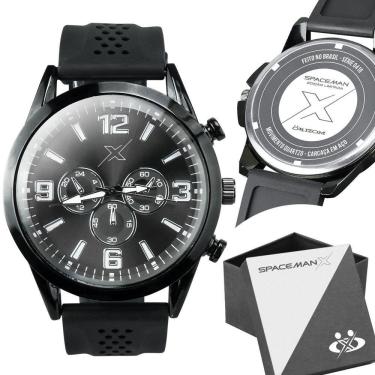 Imagem de Relogio Masculino Qualidade Premium Aço Inox Pulseira Ajustável Preto Casual Ajustavel Analogico