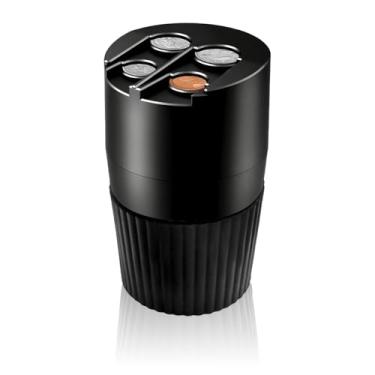 Imagem de NYTKL Porta-moedas para carro, organizador de moedas de grande capacidade para suporte de copo, dispensador de dinheiro portátil universal classifica centavos e moedas para a maioria dos veículos