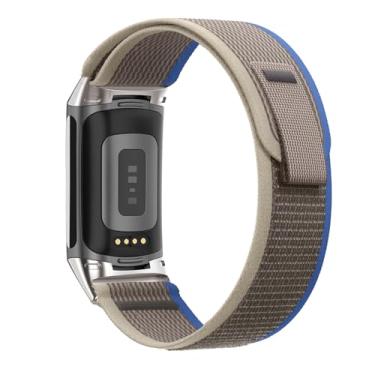 Imagem de Pulseira de nylon compatível com Fitbit Charge6/Charge5, pulseira de relógio esportiva de substituição para Fitbit Charge 6/5 feminina e masculina