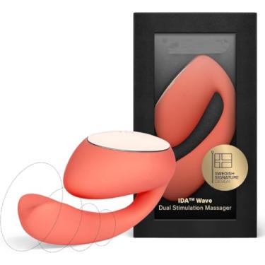Imagem de Vibrador Wearable de Casal com Movimento e Vibração, App e Controle Remoto - IDA Wave - Motor Duplo - 10 Modos de Vibração (Coral)