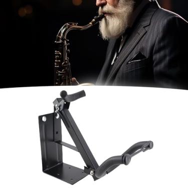Imagem de RiToEasysports Alto Sax Suporte de Montagem na Parede Metal Esponja Proteção Economia Espaço Adequado para Sala Música Quarto