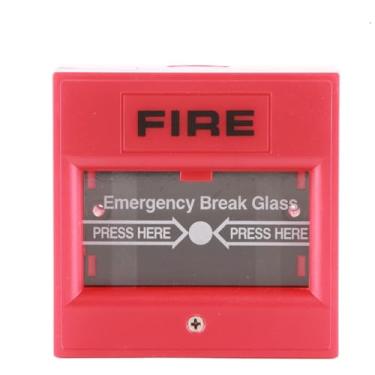 Imagem de ZJchao Botão de Alarme de Quebra de Vidro Redefinição Manual Interruptor de Liberação de Saí de Emergência Vermelho à Prova de Fogo para Porta de Segurança de Segurança de Porta de