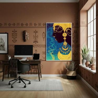 Imagem de Quadro Decorativo Oxum - Orixá Das Riquezas - 70X50Cm - Quadros On-Lin