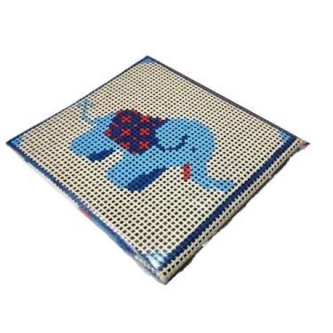 Imagem de Kit para iniciantes em bordado em tela, incluindo fios, agulhas e manual de tapeçaria com meia agulha(036)