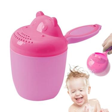 Imagem de Copo de enxágue de bebê para banho, copo de enxágue infantil | Despejador de cabelo espesso com desenho animado seguro para banheiro, crianças, meninas, meninos, lavagem de cabeça