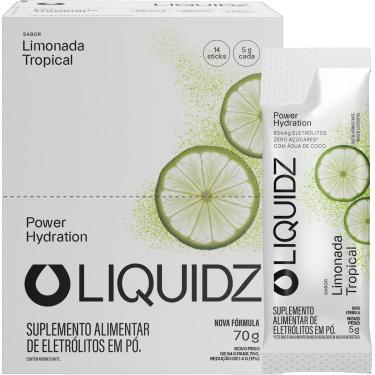 Imagem de LIQUIDZ® - Eletrólitos Zero Açúcares - Sabor Limonada Tropical  - Kit 1 Caixa - 14 sachês-Unissex