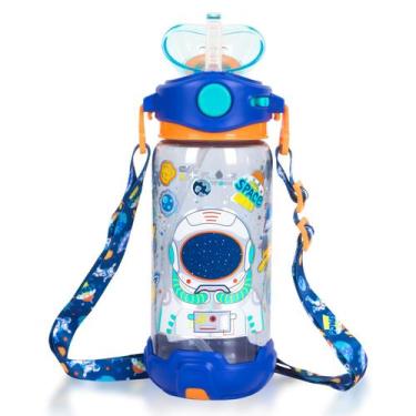 Imagem de Botella de Agua para Niños YOYTOO con Pajilla, Tapa Abatible a Prueba 