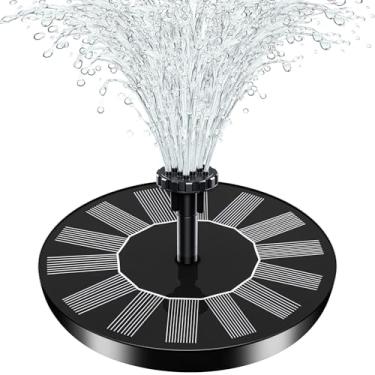 Imagem de STARTEA Bomba de água de fonte solar, nova bomba solar atualizada para fontes de banho de pássaros, bomba de fonte de água movida a energia solar flutuante para banho de pássaros, jardim, lagoa