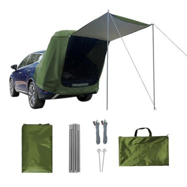 Imagem de Barraca para Bagageiro de Carro Camping Piquenique Traseira com Galeria Extensão -Resistente à Chuva Fácil e Rápido Montar Abrigo Tailgating Viagens Estrada Pesca