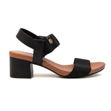 Imagem de Sandália Salto Modare Preto Feminina, Preto, 35