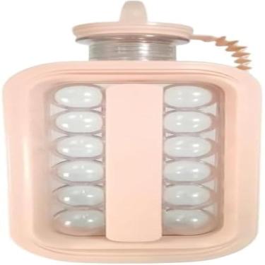 Imagem de Forma de silicone flexivel para fazer bolas de gelo, facil, rosa.