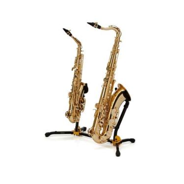 Imagem de Suporte Duplo para Saxofone Alto Tenor Hercules DS537B 8275