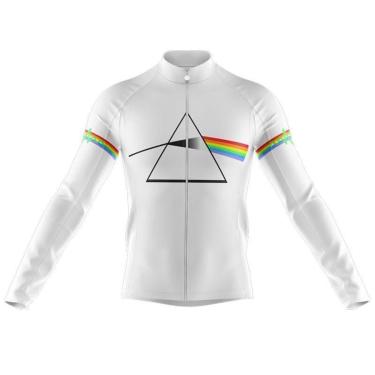 Imagem de Camisa Pink Floyd Manga Longa Ciclismo Bicicleta Ziper Full Dry Decole-Masculino