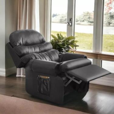 Imagem de Poltrona Do Papai Reclinavel em material sintético Conforto Do Vovô Am