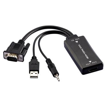 Imagem de Cabo Conversor VGA para HDMI com Áudio Entrada P2 - Multilaser - WI280
