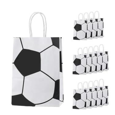 Imagem de Aeisonsa 15 peças de sacos de lembrancinha de festa de futebol para suprimentos de festa de futebol