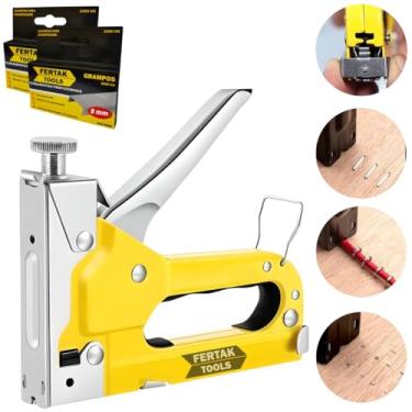 Imagem de Grampeador Pinador Manual Profissional 3 em 1 Pressão + 2000 Grampos 8mm