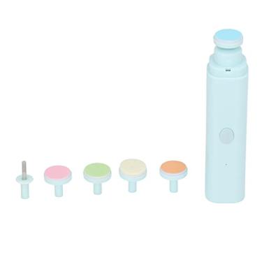 Imagem de aqxreight Arquivo de Unhas Elétrico para bebê Anti Arranhões Multifuncional Aparador de Unhas para Bebês Aparador de Ajustável de 2 Velocidades Com 6 Cabeças de Moagem Velocidade Rosa Ser e A Partir da A 2 Adota (Azul)