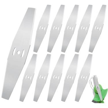 Imagem de AIMPGSTL 10 peças de substituição de lâmina de serra de metal para cortador de grama acessórios para cortador de grama sem fio com acessórios de bateria e carregador, acessórios de aparador de cordas