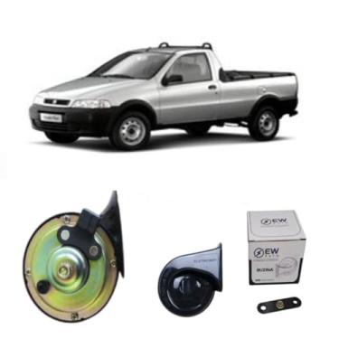 Imagem de BUZINA AUTOMOTIVA CARACOL 12 COM CONECTOR E PLUG 2 PINOS PARA STRADA 1996 >2000 - TIGER AUTO