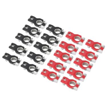 Imagem de Naroote Kit de Conectores de Braçadeiras Terminais de Bateria de Cobre Puro Ajuste Negativo Positivo Adequado para, Conectividade Elétrica Durável para Carros Caminhões Caravanas 20 Unidades
