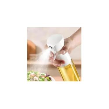 Imagem de Galheteiro com Borrifador, 180ml, Vidro Transparente e Plástico, Sistema Spray, 21cm Altura x 6cm Diâmetro, Preto e Branco Sortido