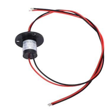 Imagem de WALFRONT Anel Deslizante Elétrico 2 Fios 15A 250RPM Comutador de Conector Rotativo para Estabilizador, Plataformas Giratórias, Robôs