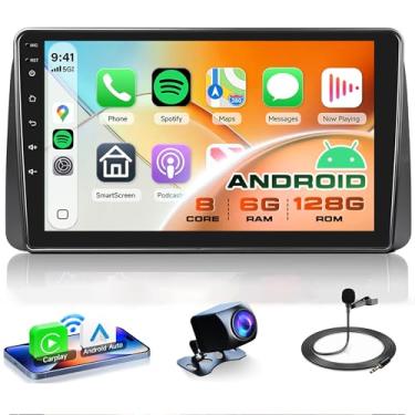 Imagem de Rimoody Rádio Automotivo 8 Núcleos 6G+128G Para Dodge Grand Caravan 2011-2020, Android 13 Estéreo Chrysler Voyager/Town&Country 2011-2015, Tela Sensível Ao Toque De 9'', Sem Fio, Carplay, Gps/Wi-Fi