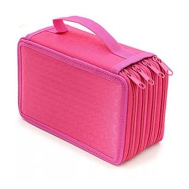 Imagem de Estojo Lapis Com 4 Bolsos (Pink)