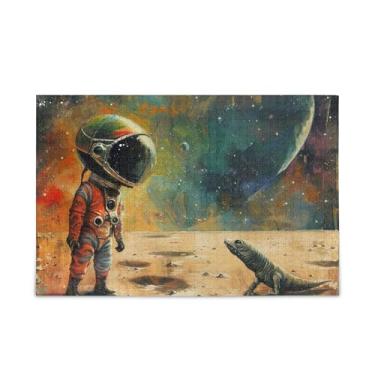 Imagem de Quebra-cabeças espaciais de 1000 peças, quebra-cabeças difíceis de compor papel e madeira para adultos com bolsa de armazenamento