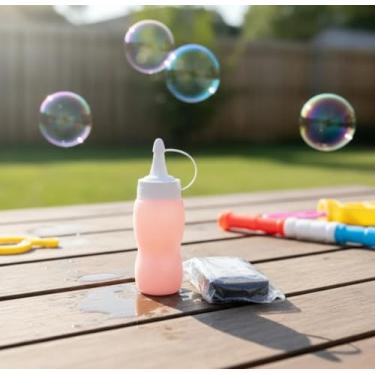 Imagem de Refil Brinquedo Bolha Fumaça Kit 1 Atomizador + 1 Fluido (Rosa)