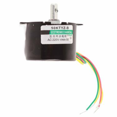 Imagem de Generic Motor CA de Baixa Velocidade Rotação CW/CCW Longa Vida útil e Baixo Ruído para Máquina de Venda Automática de Equipamentos Esportivos (50 rpm)