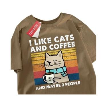 Imagem de Camiseta Unissex De Algodão Com Gola Redonda Estilo Hip Hop Solta - Me