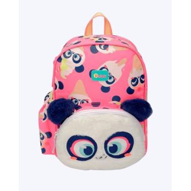 Imagem de Mochila Pequena de Costas Mini Panda Puket 050404188, Rosa, UN