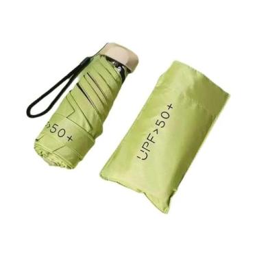 Imagem de Guarda-chuva Mini Portátil Unissex De Cinco Dobras Proteção Solar Anti