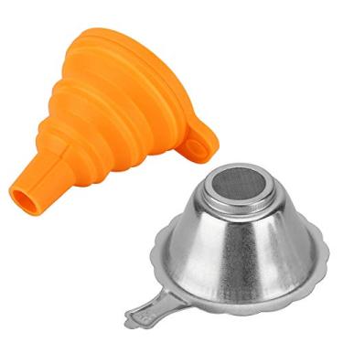 Imagem de Estink Funil de Filtro de Resina para Impressora 3D Kit de Filtro de Resina para Impressão 3D Com Funil de Silicone e Malha de Metal para Garrafas de Pescoço de 15 Mm Design Dobrável