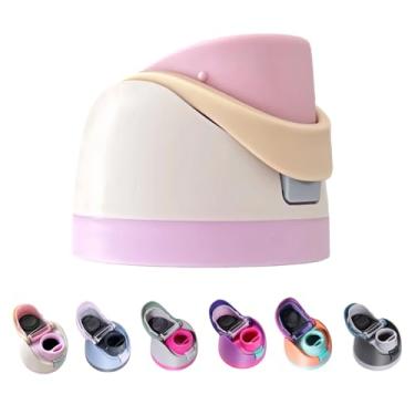 Imagem de Tampa de substituição para Owala, substituição superior de um botão, tampa de garrafa de água esportiva à prova de vazamento livre de BPA compatível com Owala 680.4 g 947.2 g 1,134.0 g 473.6 g (rosa