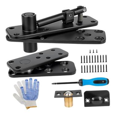 Imagem de FLCPJGV Dobradiça Oculta para Porta, Dobradiça Pivotante com Rotação de 360°, Reforçada, para Portas Secretas e Prateleiras.