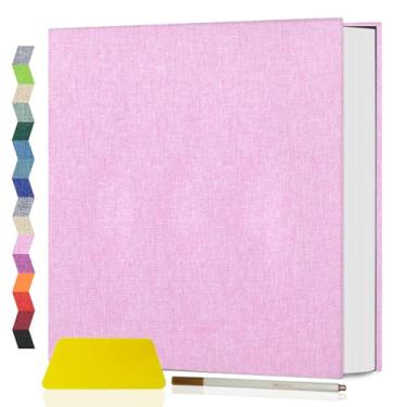 Imagem de Popotop Álbum de fotos autoadesivo álbum de recortes para fotos 10 x 15 x 17 20 x 25 cm, livro de fotos faça você mesmo como kits de suprimentos para álbuns, presentes de aniversário para mulheres