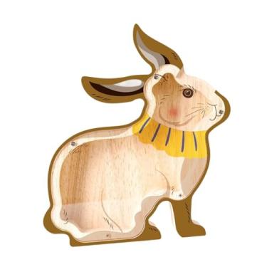 Imagem de Generic Cofrinho em forma de porquinho, enfeite de mesa, caixa para guardar dinheiro, estatueta, pote para economizar dinheiro para sala de estar, quarto, Coelho