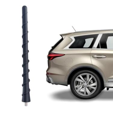 Imagem de Ramble - Mastro de antena automotiva, substituição de haste de antena de rádio de teto de carro, aerails de rádio em espiral AM/FM, para séries Infiniti (ESQ, QX, EX, FX, JX)