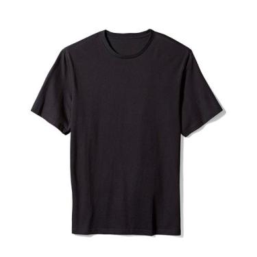 Imagem de Camiseta AMGK Masculina Lisa Básica 100% Algodão, Masculino, M, Preto