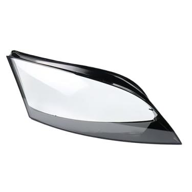 Imagem de Caso de luz da lâmpada de cabeça automática Compatível com audi tt tts tt rs 2008-2014 tampa da lente do farol do carro abajur de vidro tampas do farol escudo(Right)
