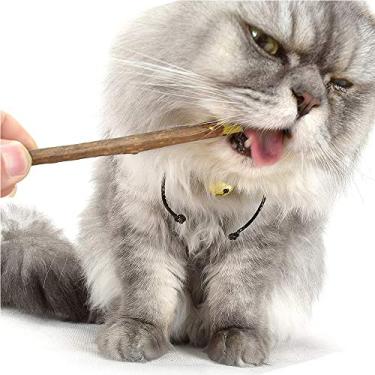 Imagem de 20UN Palito de Silvervine para Gato Actinidia Polygama Natural Limpeza Dentes Brinquedo Morder Catnip Brincar com Garras Suprimentos Pets Estimular os Sentidos Promover Exercícios Motilidade Gastroint