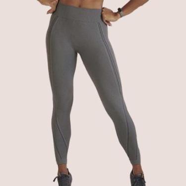 Imagem de Calça Legging Leg Feminina Cintura Alta Leg Grossa Fitness Para Academia Treino-Feminino