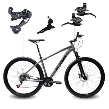 Imagem de Bicicleta Aro 29 KSW XLT 21 Marchas Quadro Alumínio Freio a Disco Mecânico MTB (Grafite, 15)