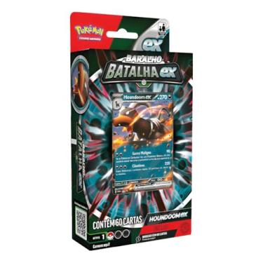 Imagem de Pokémon Deck de Batalha Houndoom EX, Escarlate & Violeta, Baralho com 60 Cartas em Português