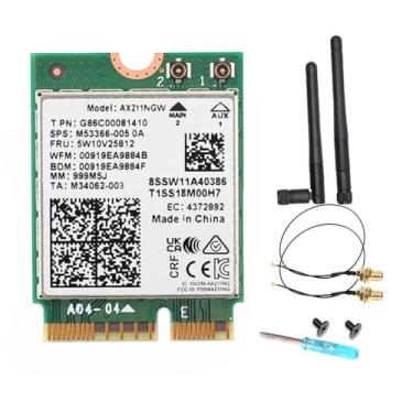Imagem de Placa Intel AX211 WiFi 6E, Tri-Band, até 2,4 Gbps, M.2 CNVio2, Bluetooth 5.3, Windows 10/11 Linux