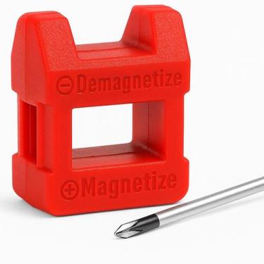 Imagem de Mini Magnetizador Desmagnetizador Imã Chave Fenda Ponta Bits - Dremax